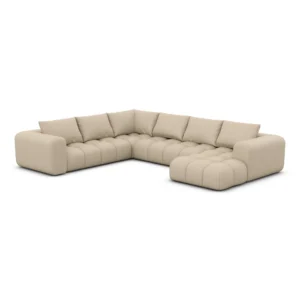Echtleder U-Form XXL Wohnlandschaft Lavera