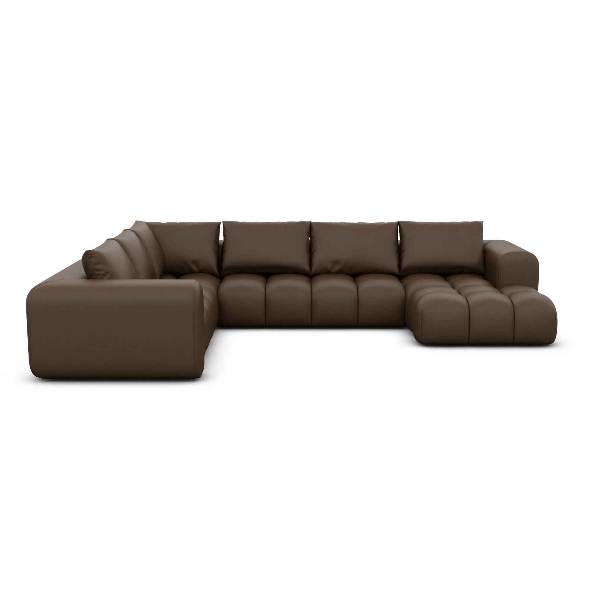 Echtleder U-Form XXL Wohnlandschaft Lavera