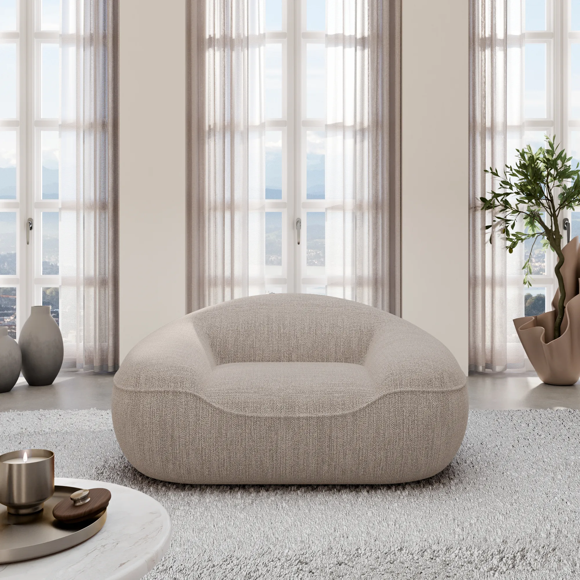 Strukturstoff Sessel Levina – Bild 9