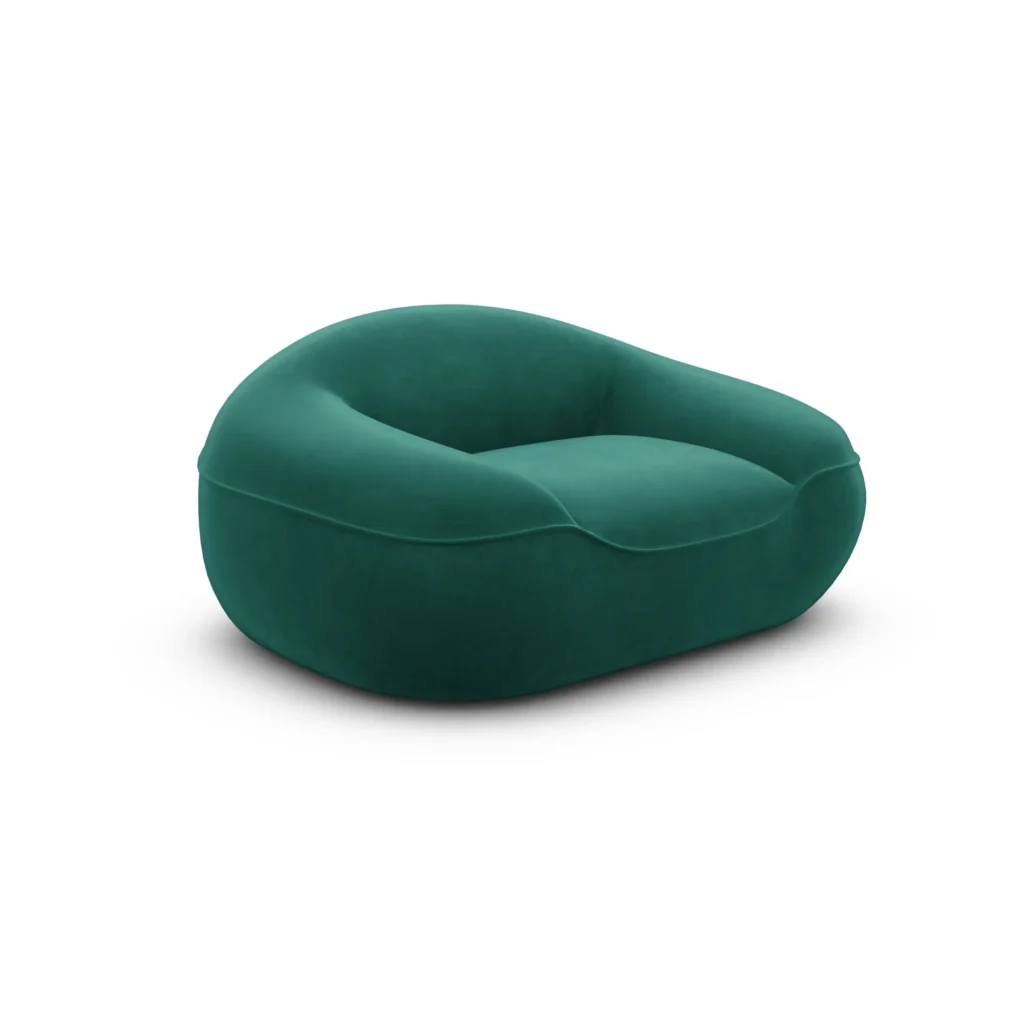 Samtstoff Sessel Levina
