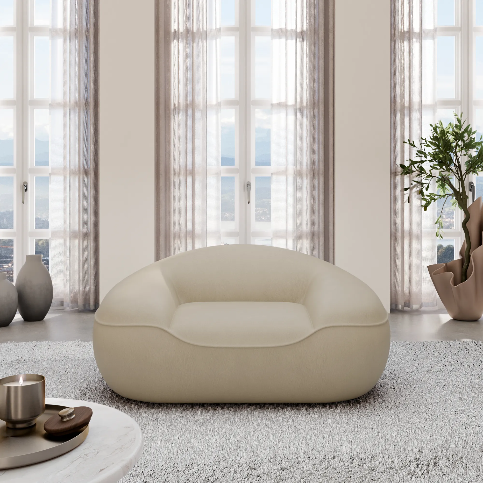 Kunstleder Sessel Levina – Bild 6