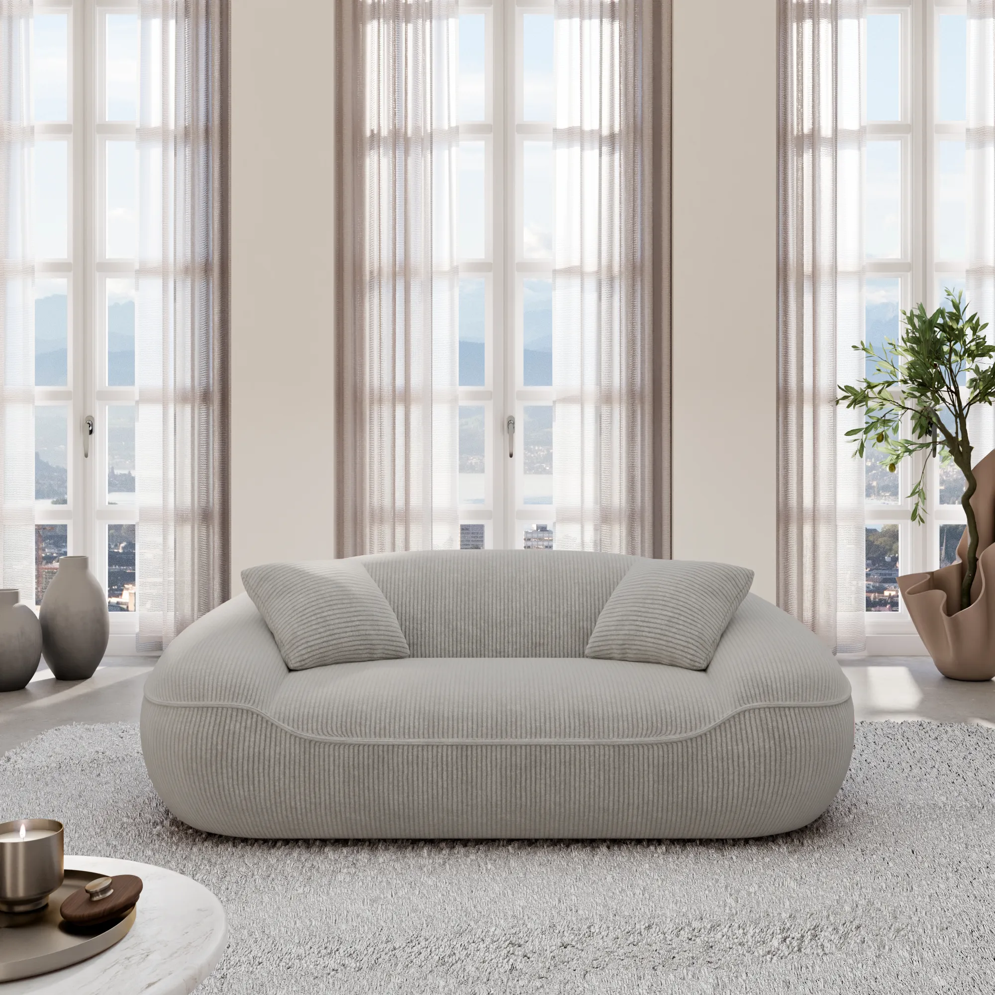 Cord 2-Sitzer Couch Levina