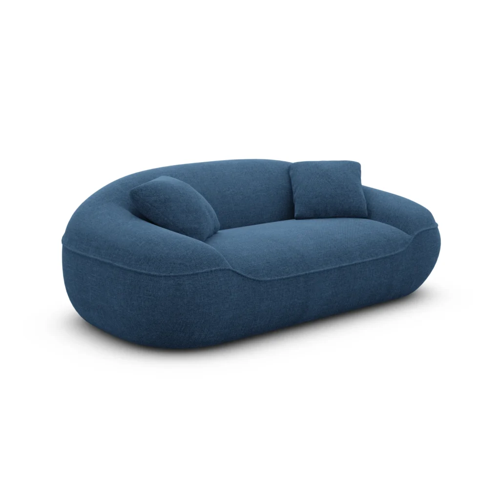 Strukturstoff 2-Sitzer Couch Levina