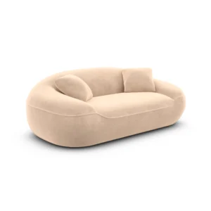 Samtstoff 2-Sitzer Couch Levina