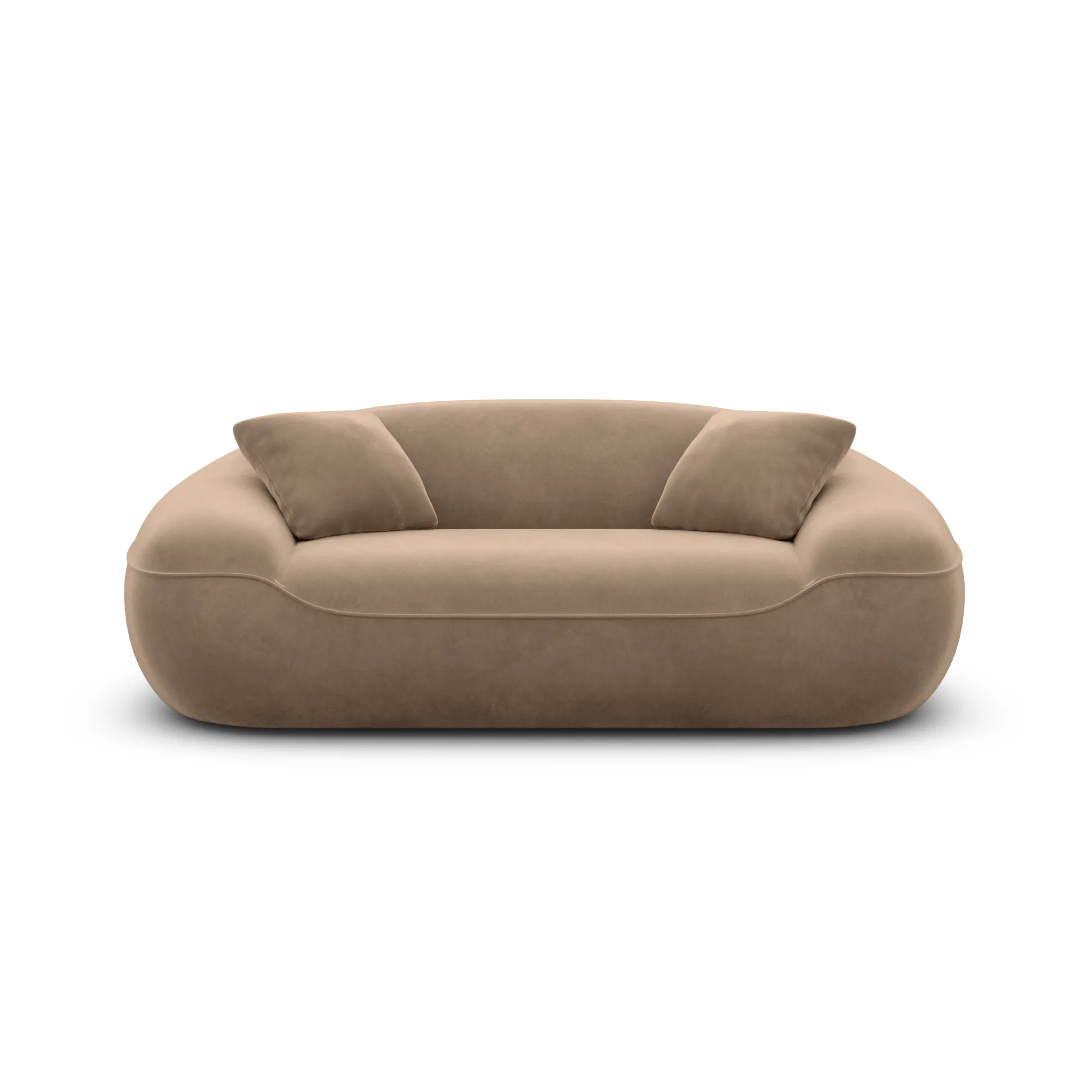 Samtstoff 2-Sitzer Couch Levina – Bild 47