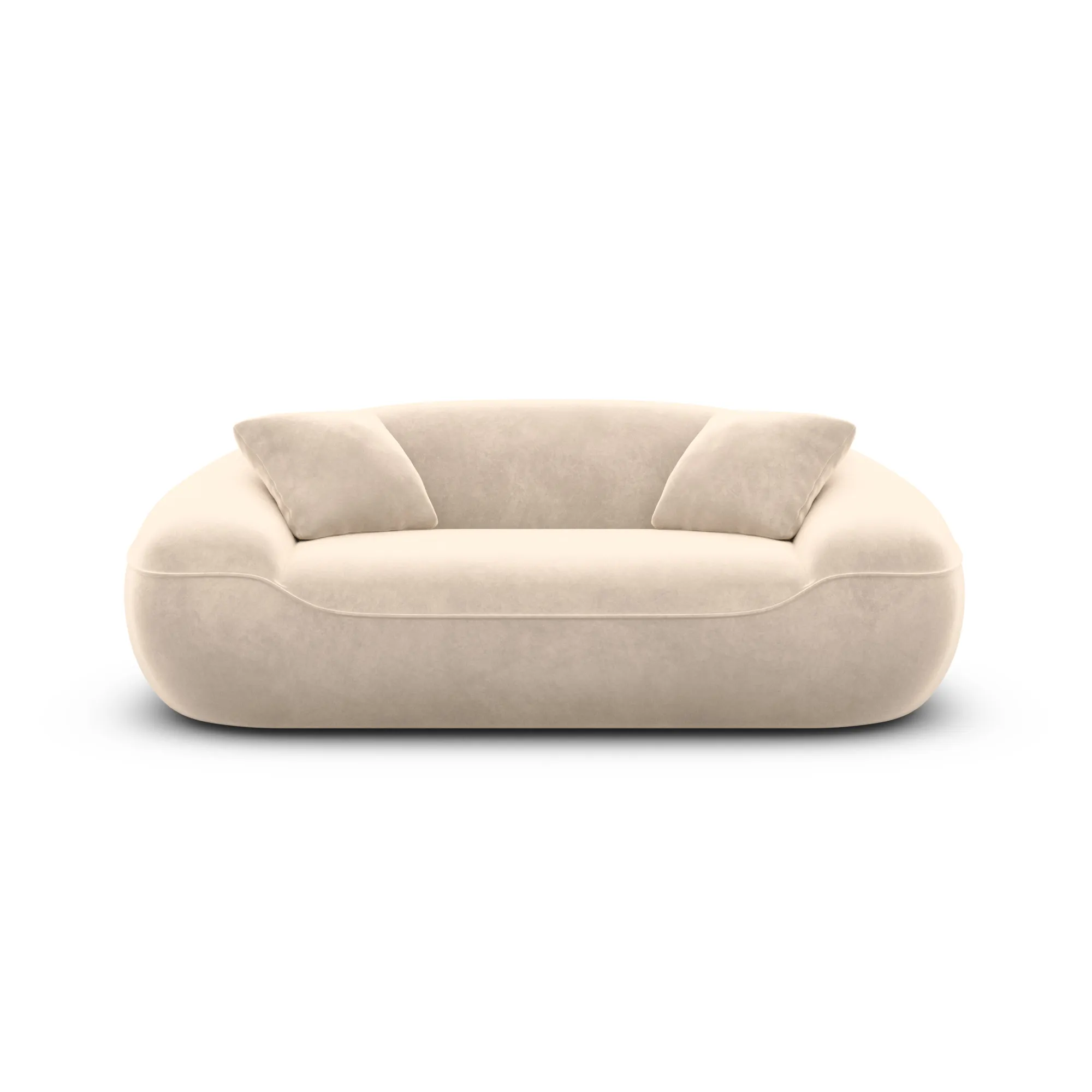 Samtstoff 2-Sitzer Couch Levina – Bild 14