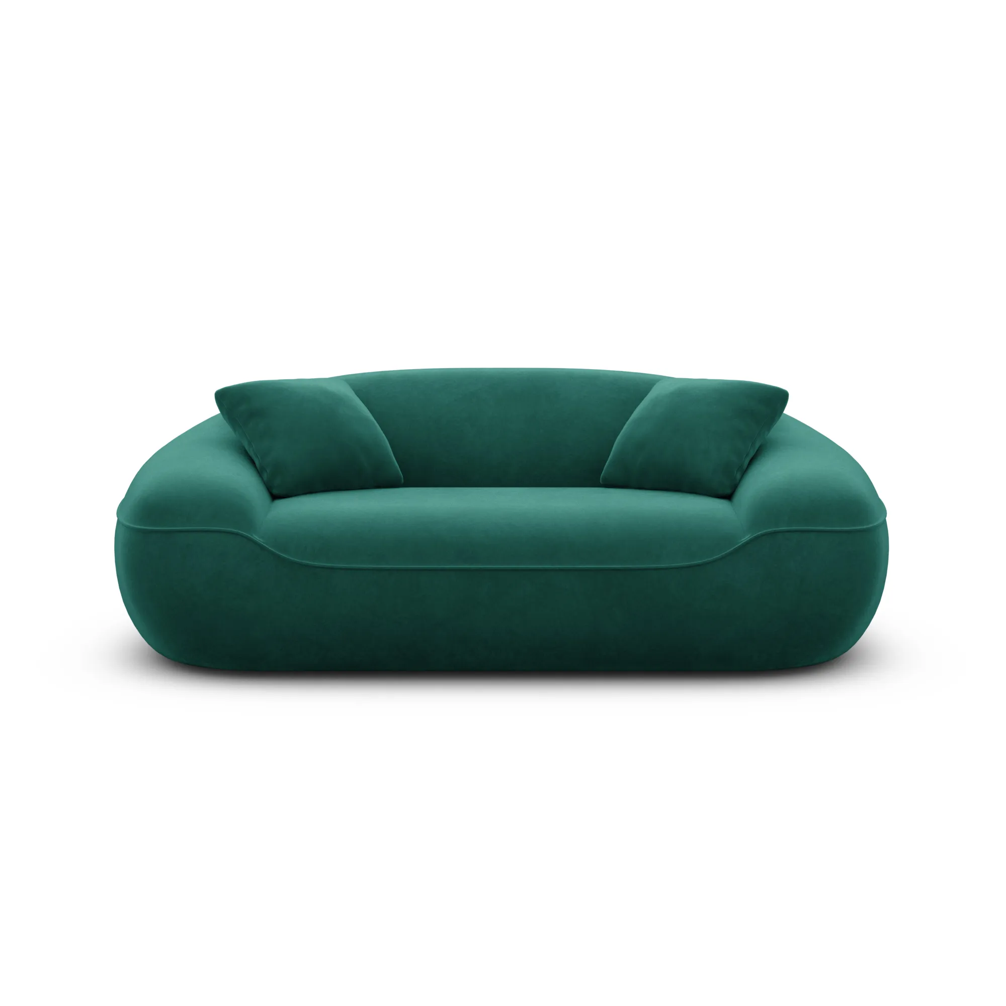 Samtstoff 2-Sitzer Couch Levina – Bild 20