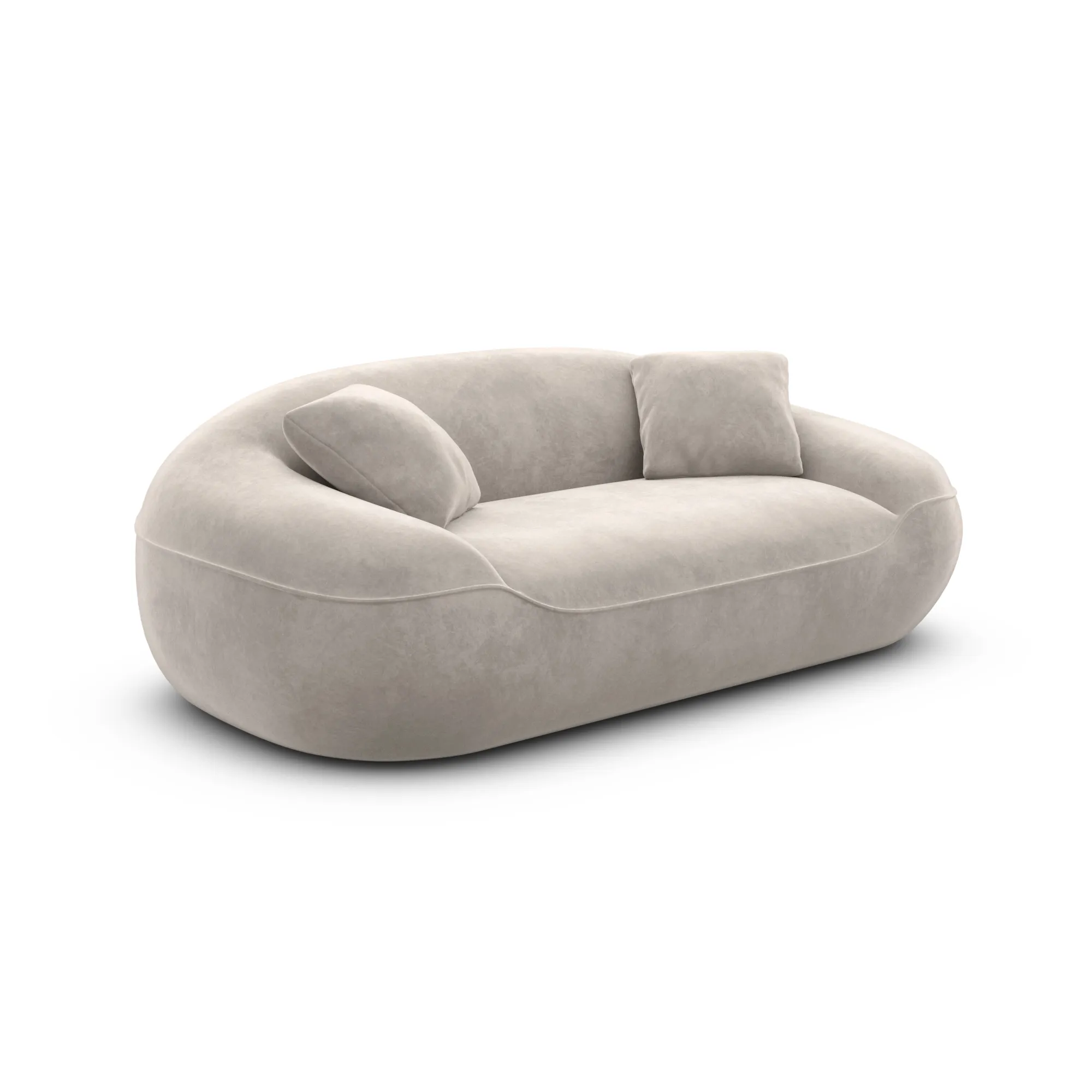 Samtstoff 2-Sitzer Couch Levina – Bild 34