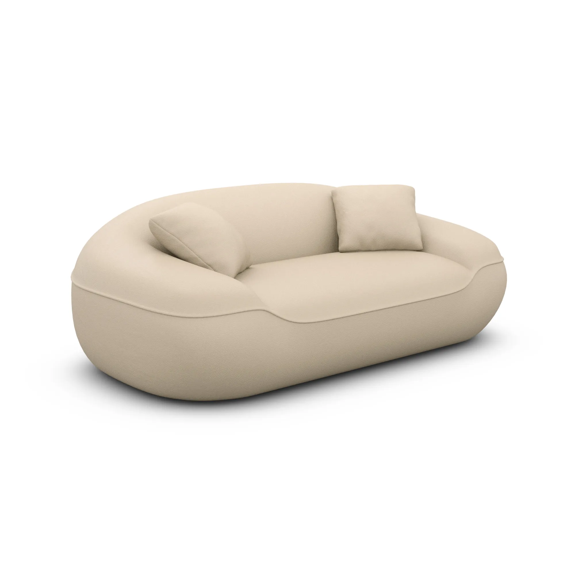Echtleder 2-Sitzer Couch Levina – Bild 9