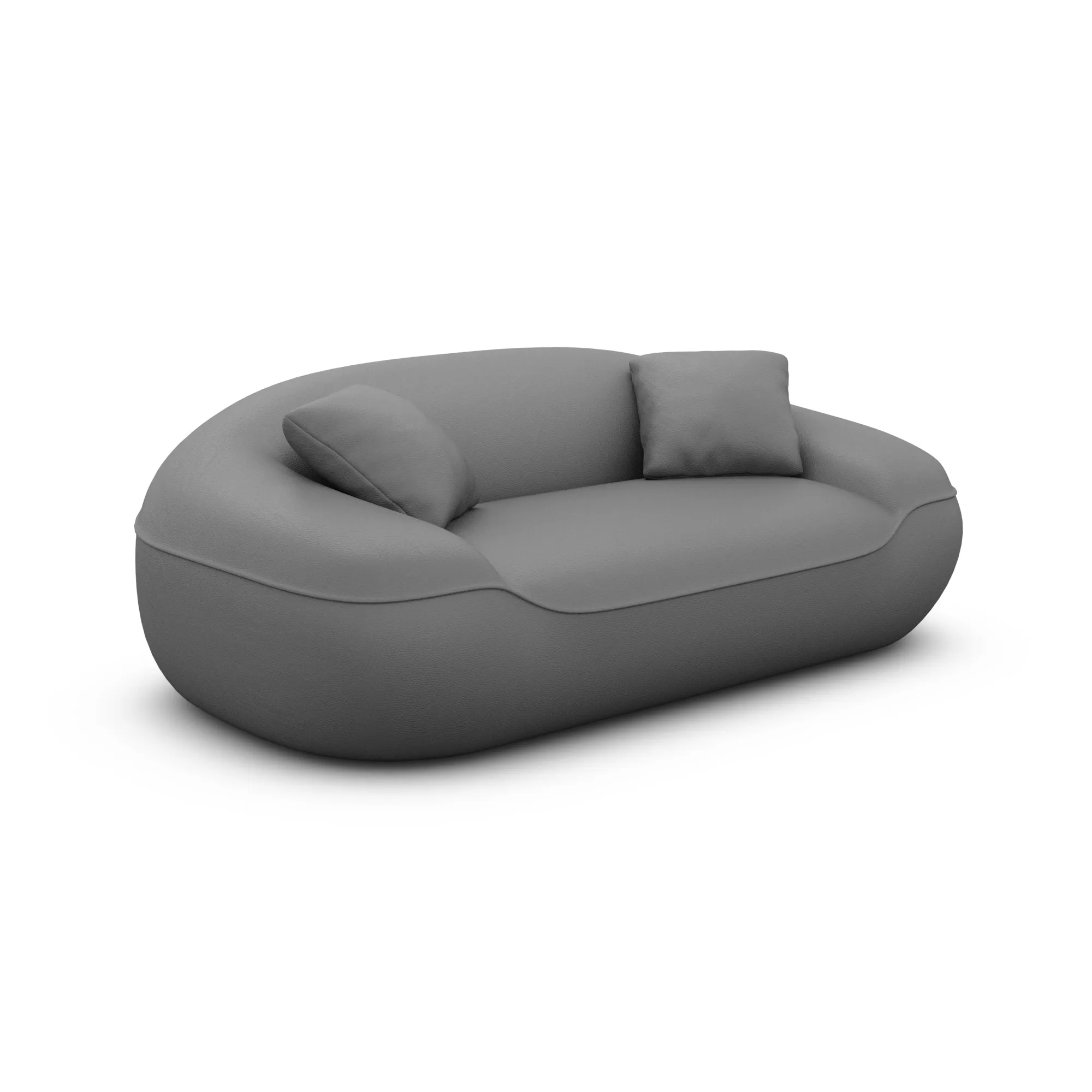 Echtleder 2-Sitzer Couch Levina – Bild 24