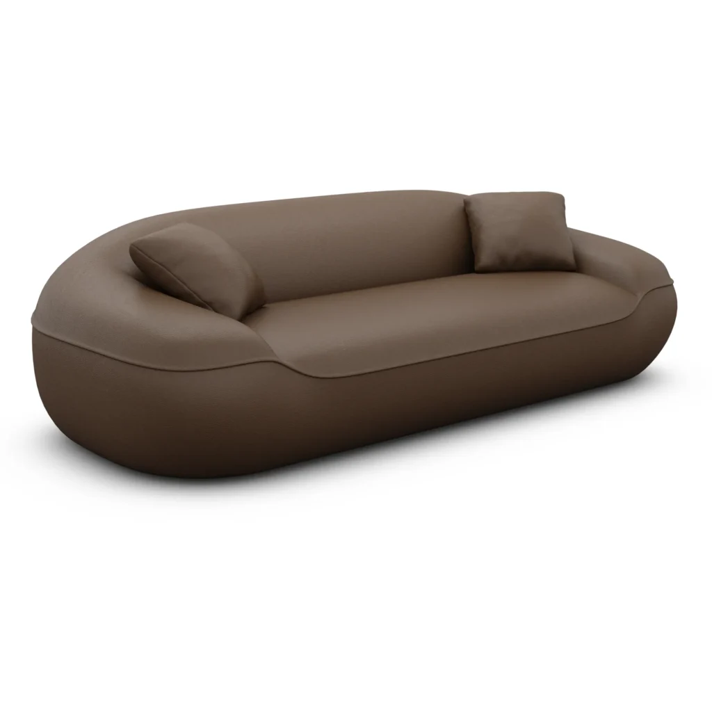 Kunstleder 3-Sitzer Couch Levina