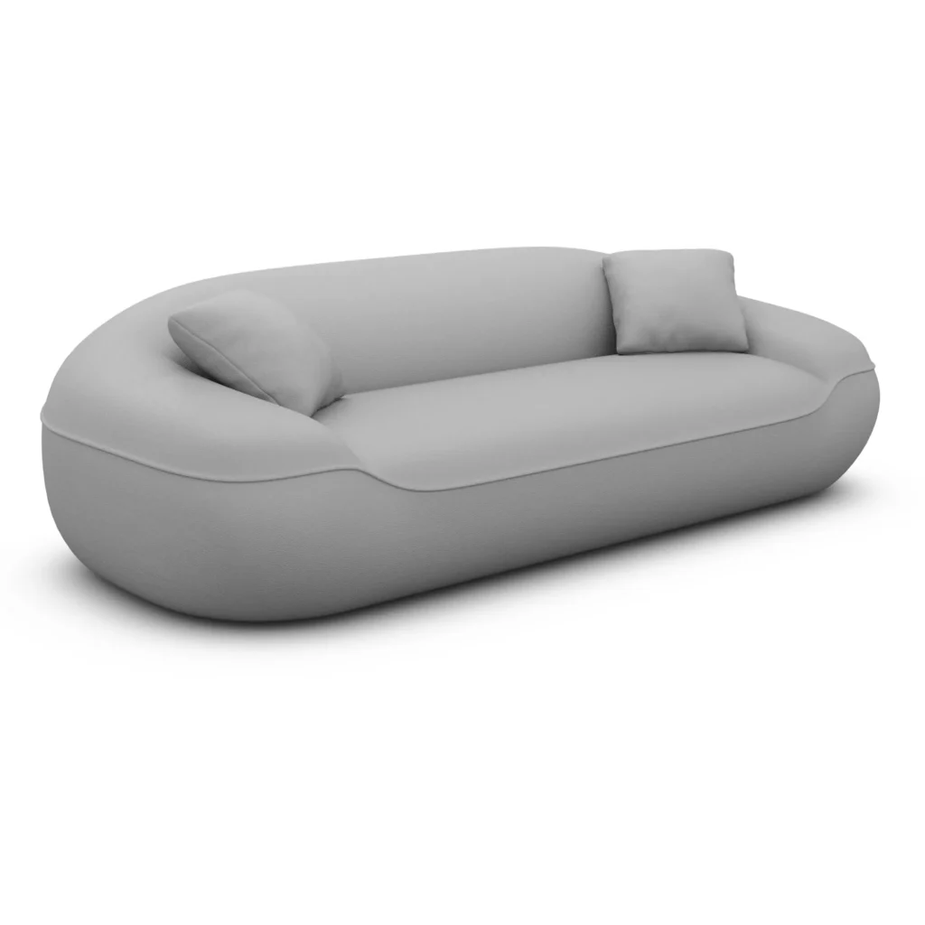 Kunstleder 3-Sitzer Couch Levina