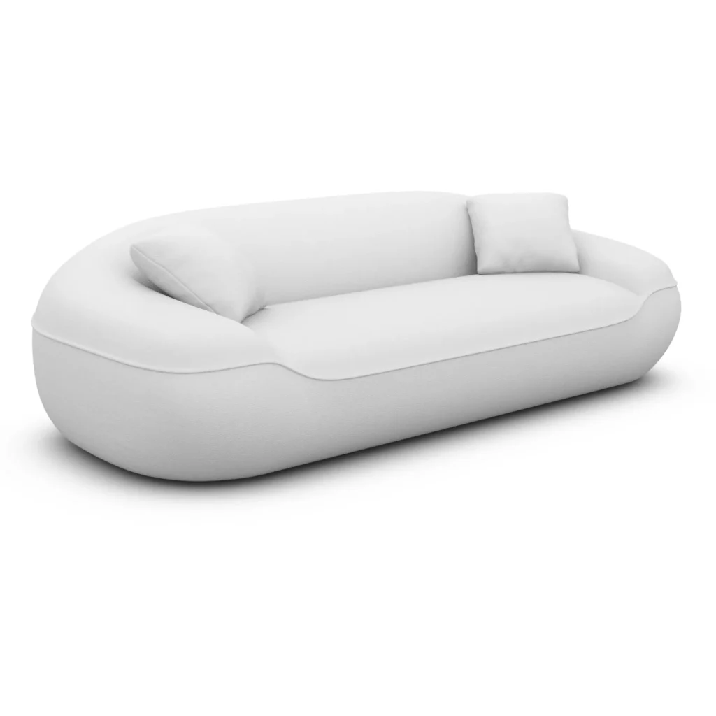 Kunstleder 3-Sitzer Couch Levina
