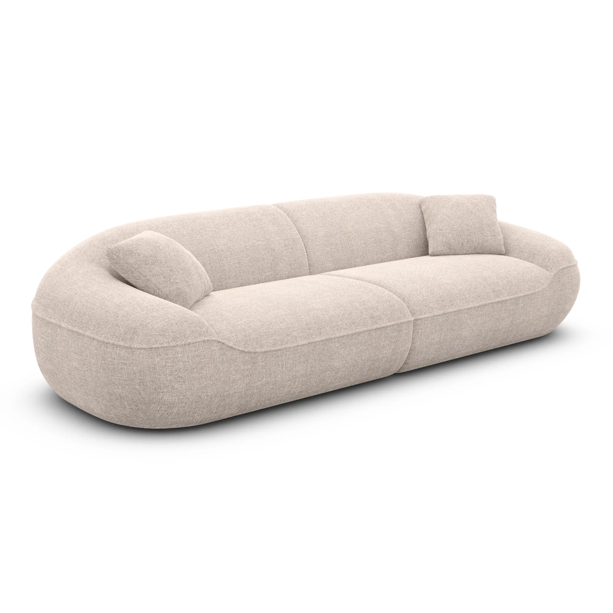 Strukturstoff 4-Sitzer Couch Levina – Bild 14