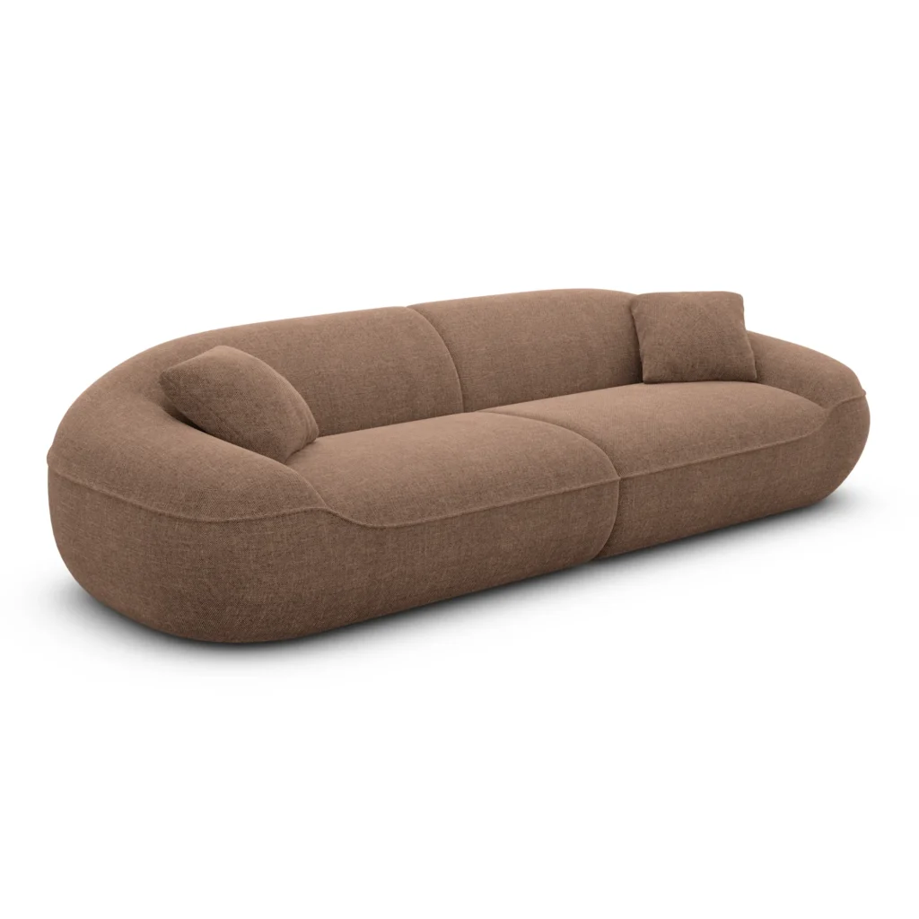 Strukturstoff 4-Sitzer Couch Levina