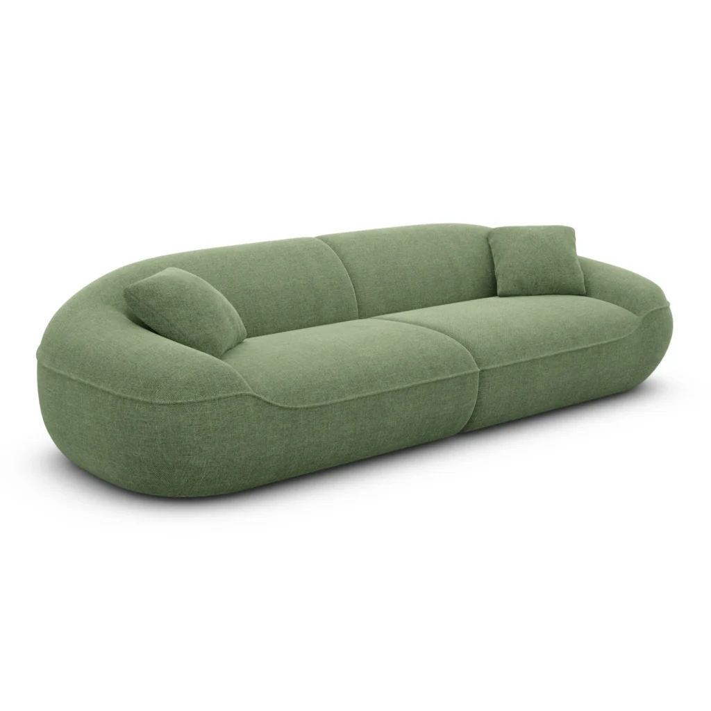 Strukturstoff 4-Sitzer Couch Levina