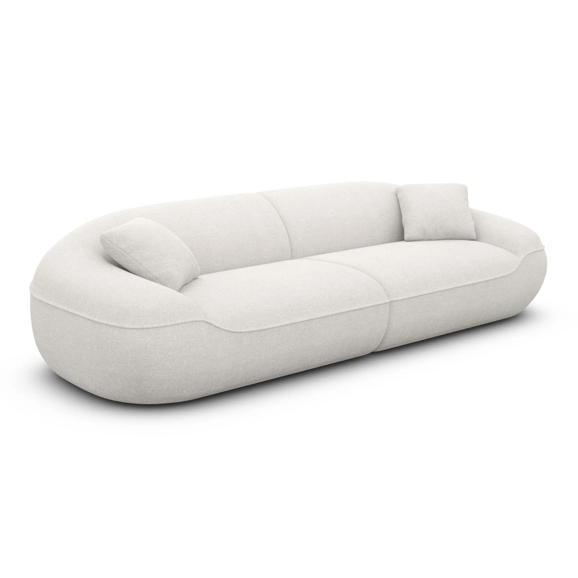 Strukturstoff 4-Sitzer Couch Levina – Bild 38