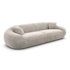 Samtstoff 4-Sitzer Couch Levina