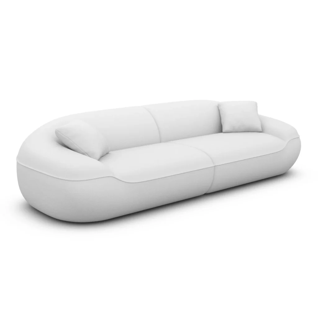 Kunstleder 4-Sitzer Couch Levina