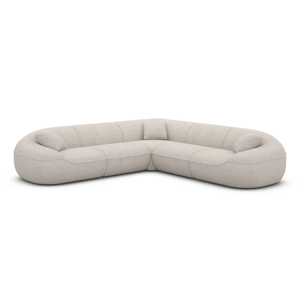 Bouclé Ecksofa Levina