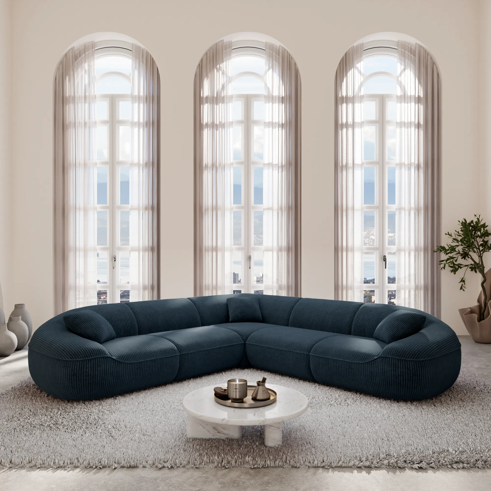 Cord Ecksofa Levina – Bild 4