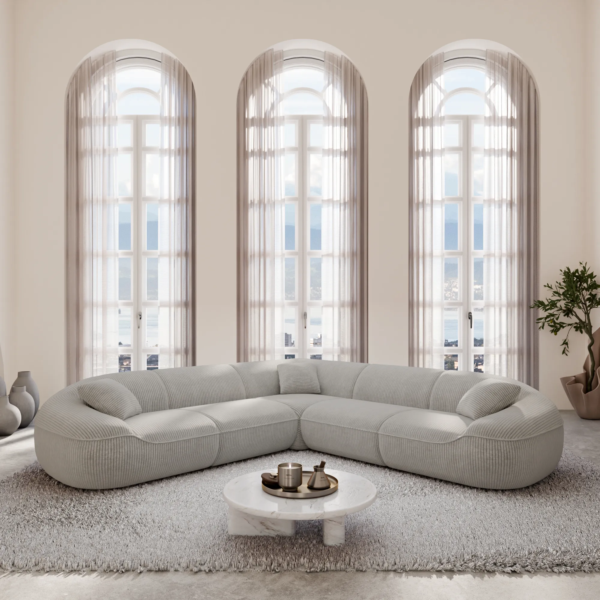 Cord Ecksofa Levina – Bild 3