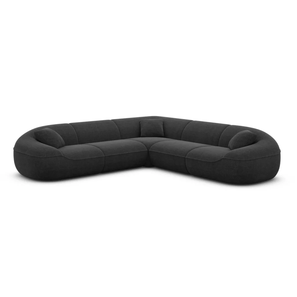 Strukturstoff Ecksofa Levina
