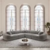 Samtstoff Ecksofa Levina – Bild 6