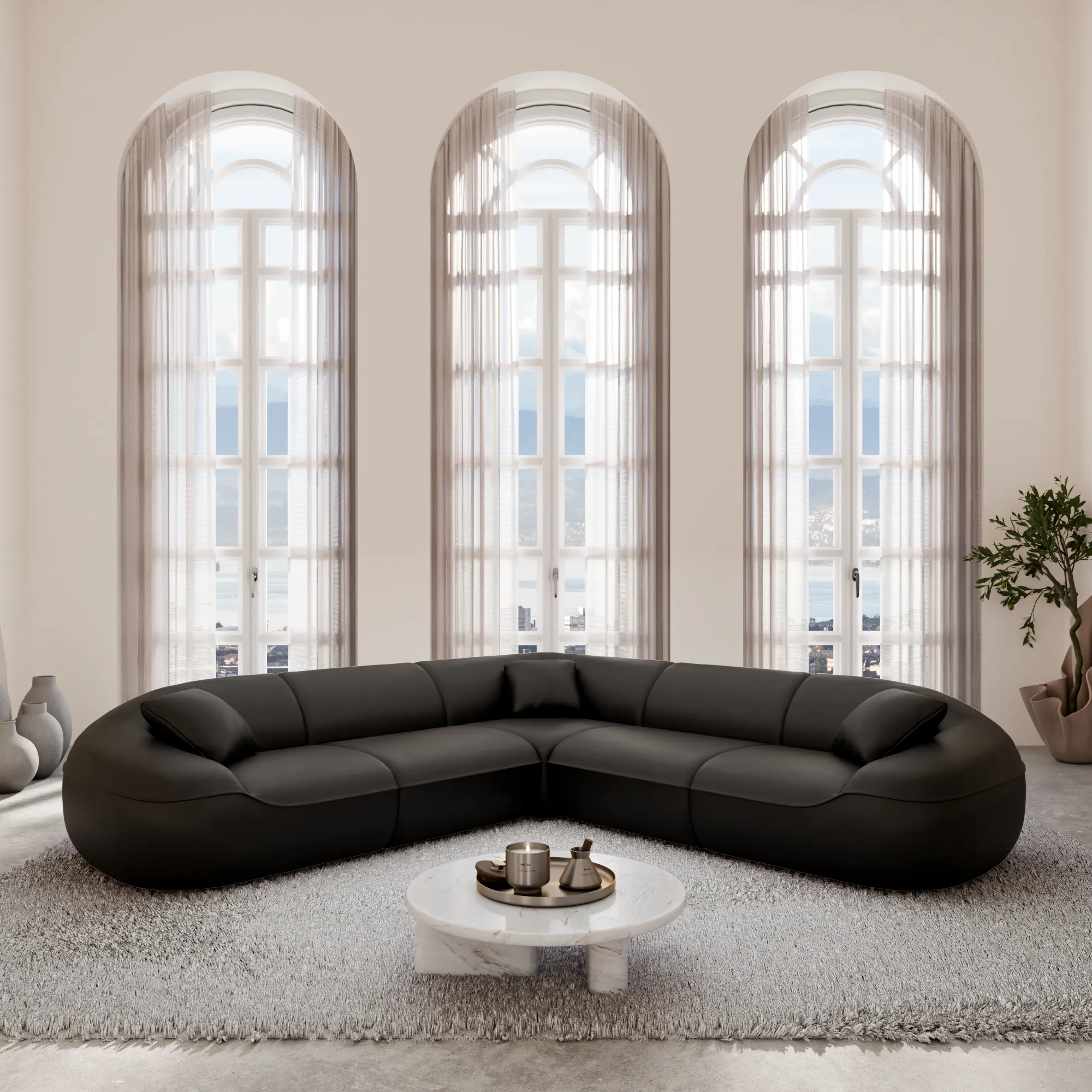 Kunstleder Ecksofa Levina – Bild 2
