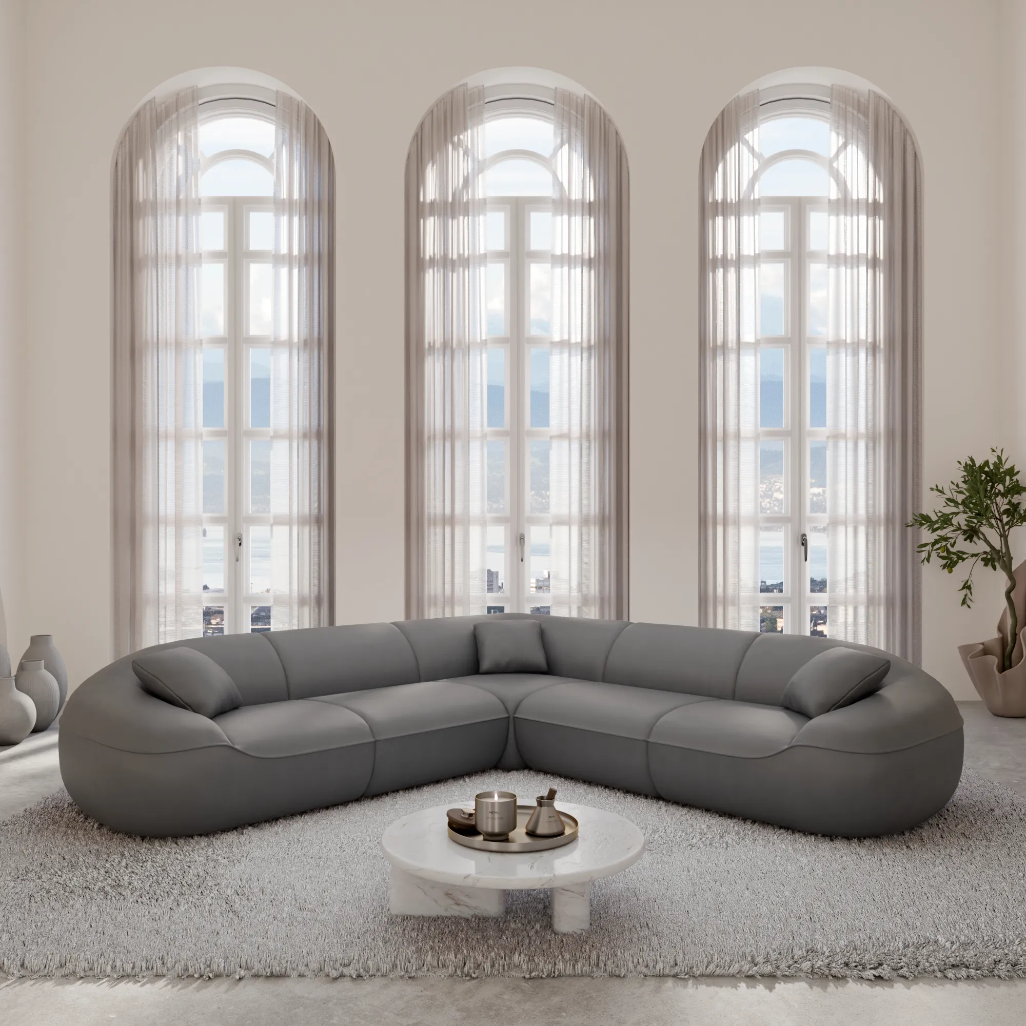 Kunstleder Ecksofa Levina – Bild 6