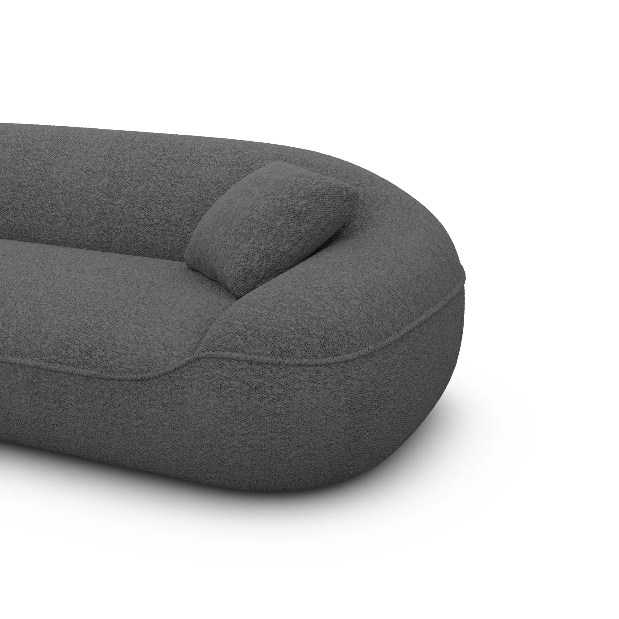 Bouclé 4-Sitzer Couch Levina – Bild 15