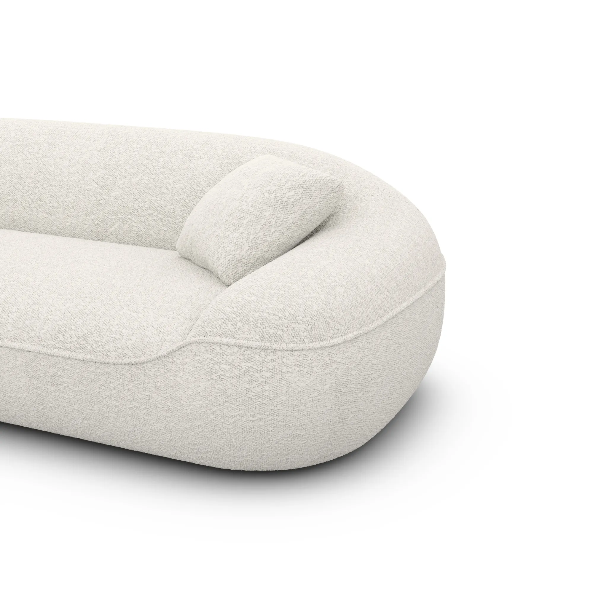 Bouclé 4-Sitzer Couch Levina – Bild 14