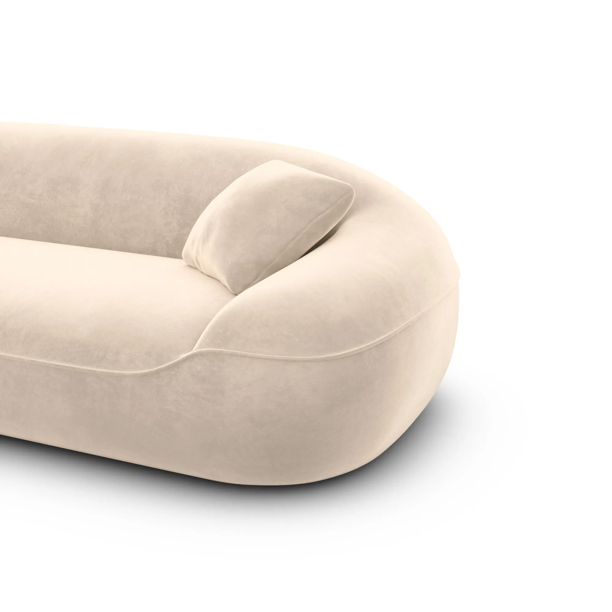 Samtstoff 3-Sitzer Couch Levina – Bild 50