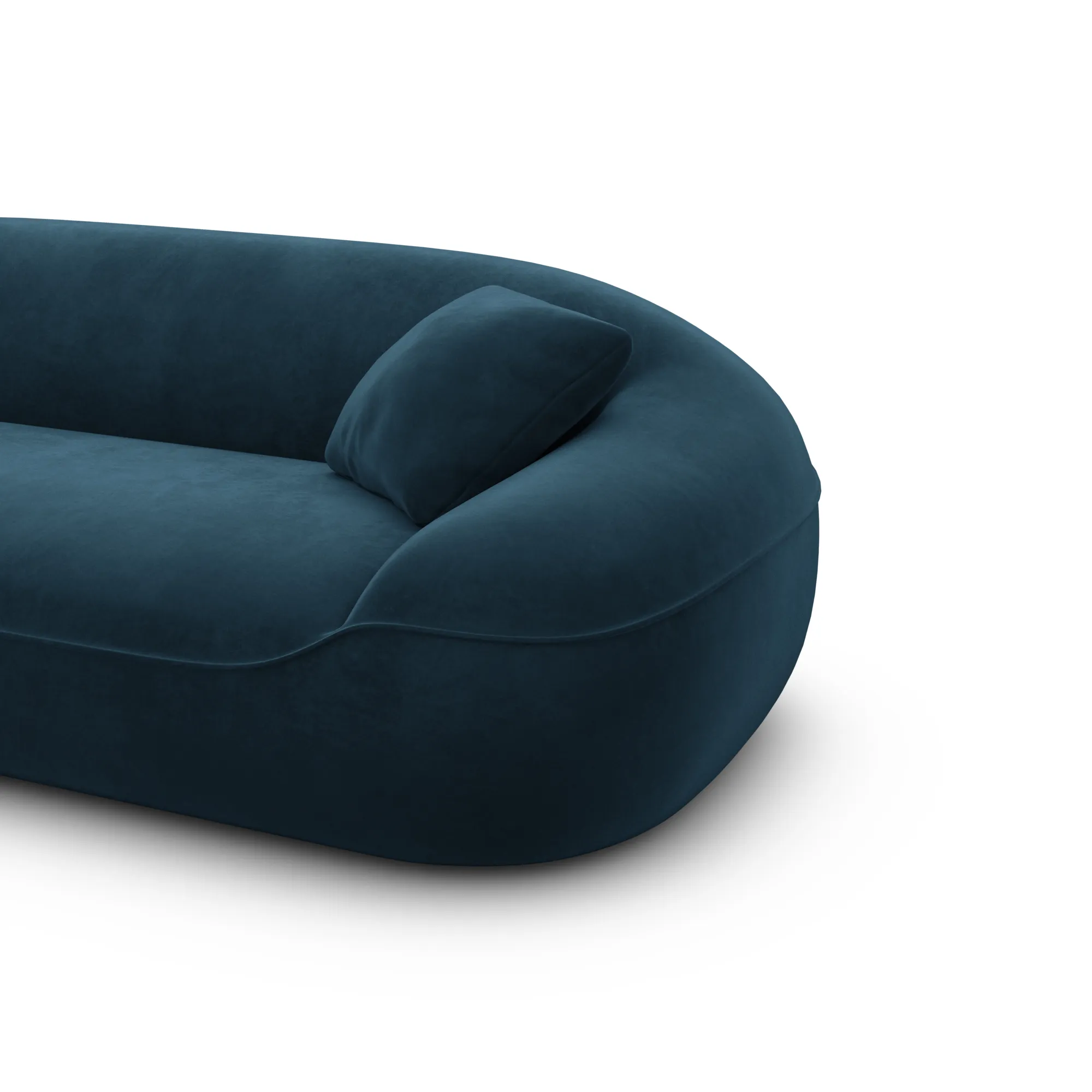 Samtstoff 3-Sitzer Couch Levina – Bild 54