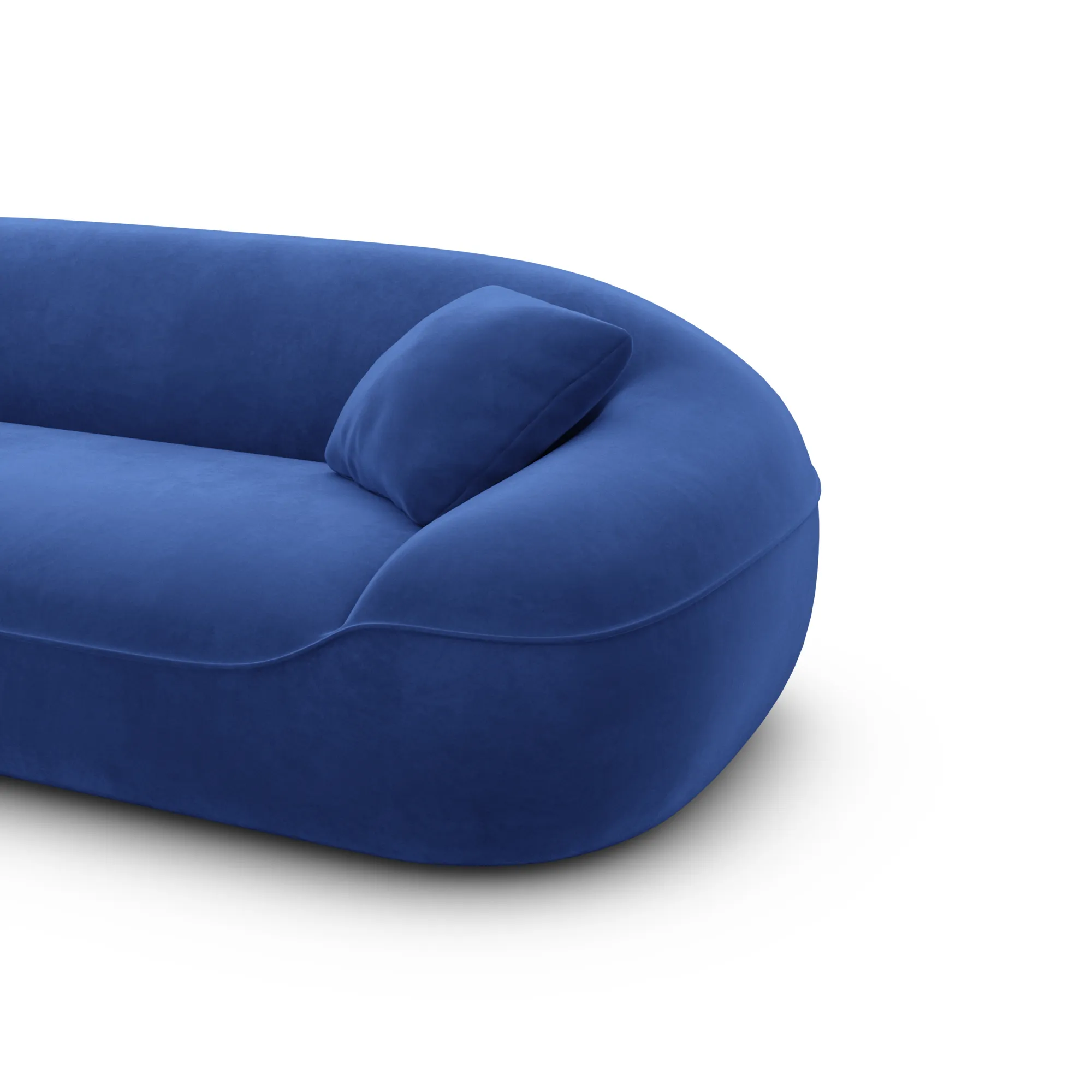 Samtstoff 3-Sitzer Couch Levina – Bild 56