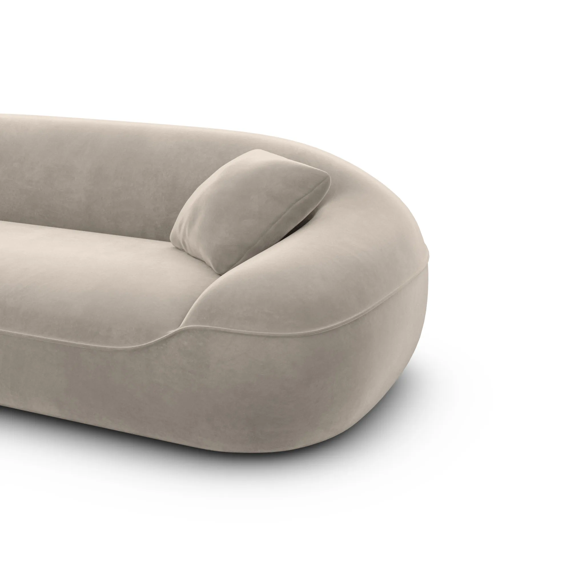 Samtstoff 3-Sitzer Couch Levina – Bild 58