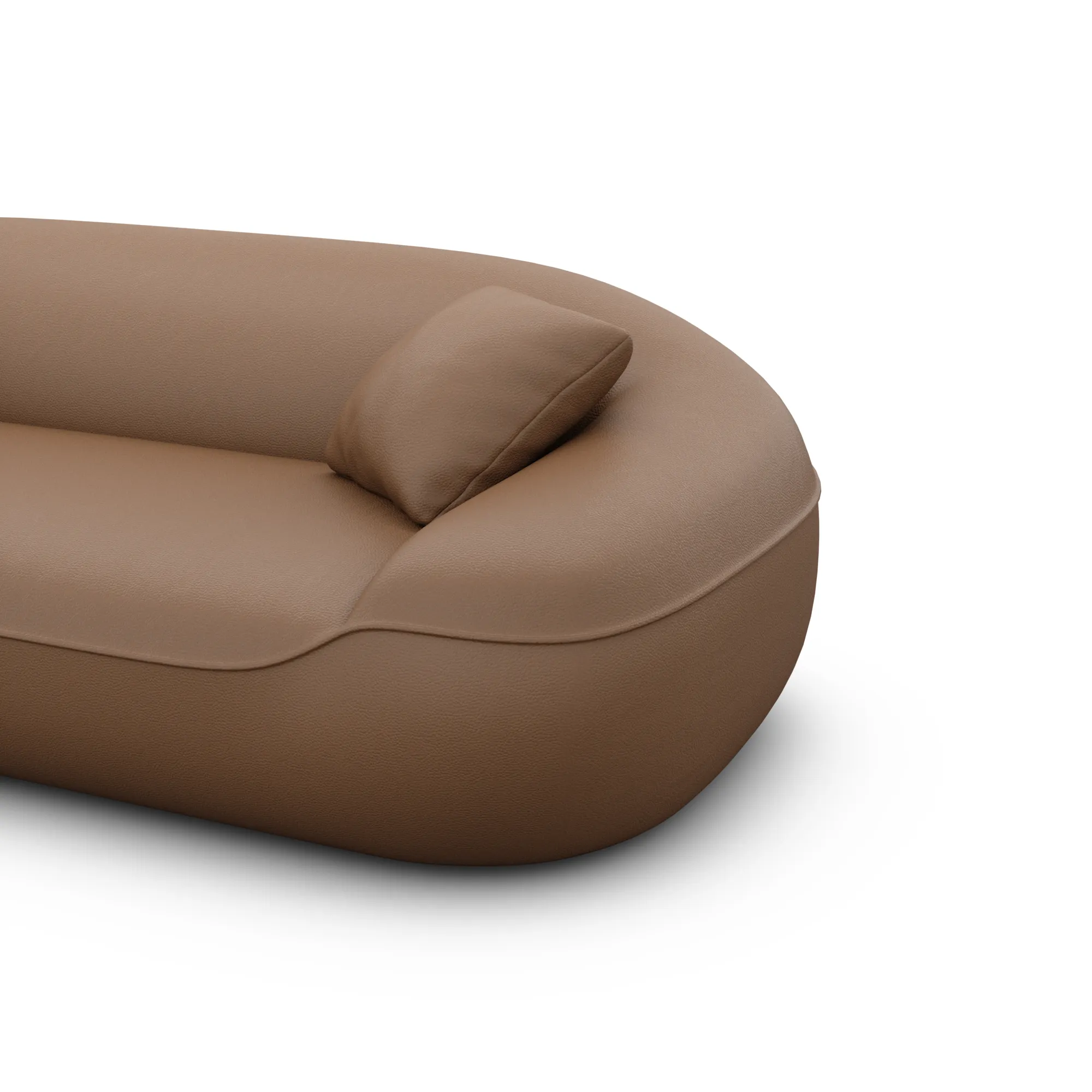 Echtleder U-Form XXL Wohnlandschaft Levina – Bild 70