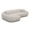 Bouclé L-Form Sofa Levina – Bild 16