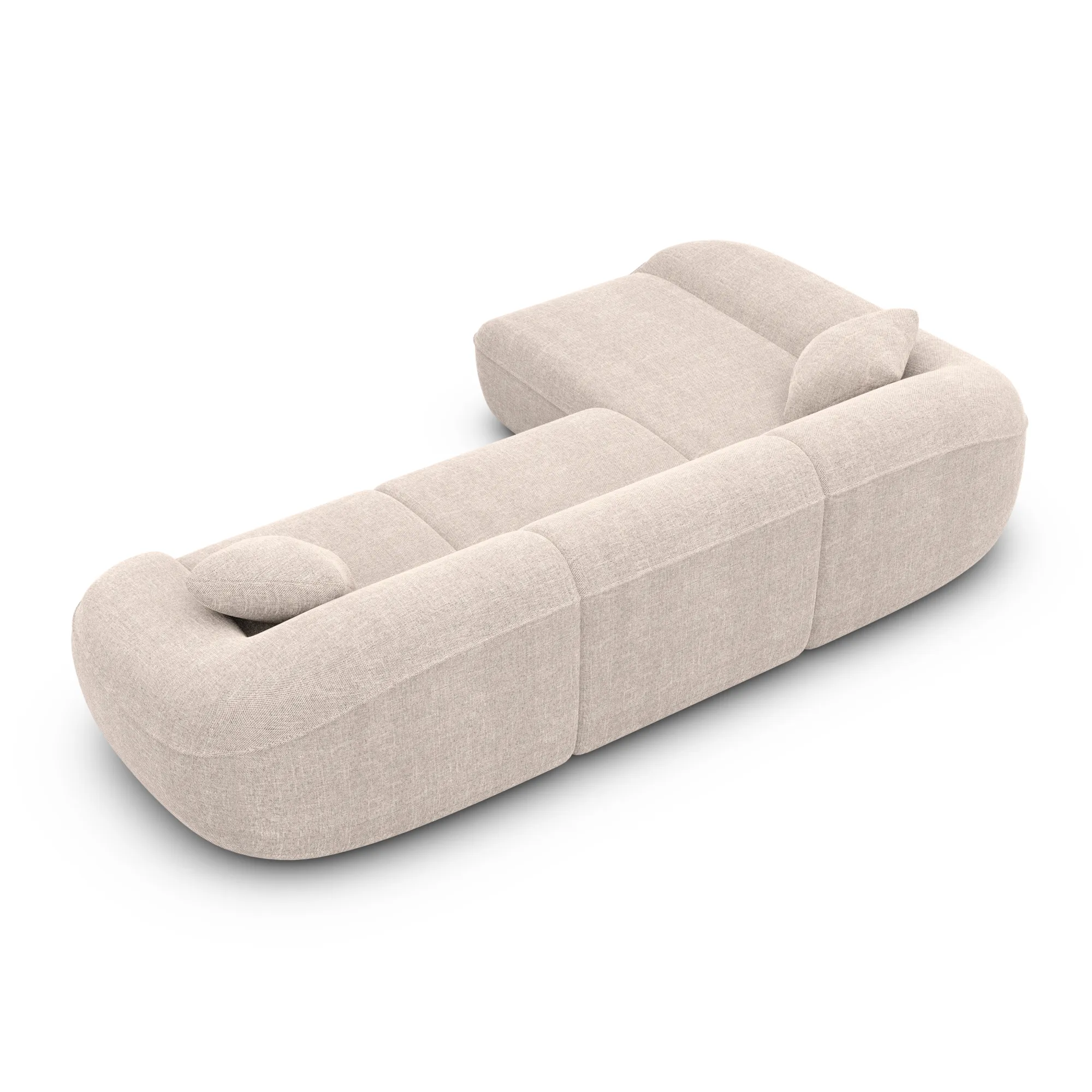 Strukturstoff L-Form Sofa Levina – Bild 77