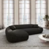 Strukturstoff L-Form Sofa Levina – Bild 14