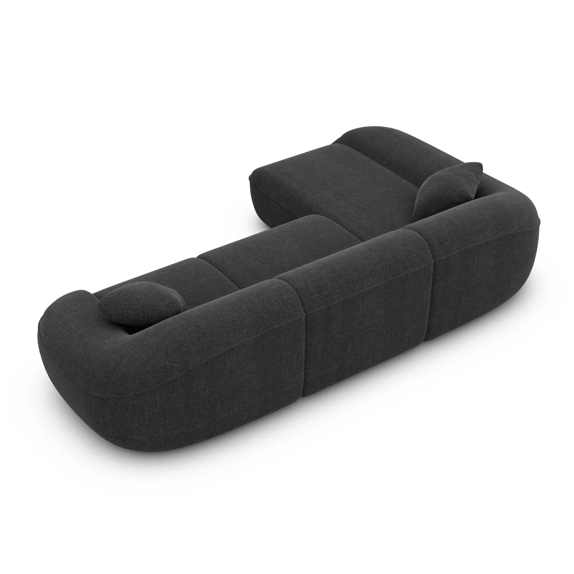 Strukturstoff L-Form Sofa Levina – Bild 80