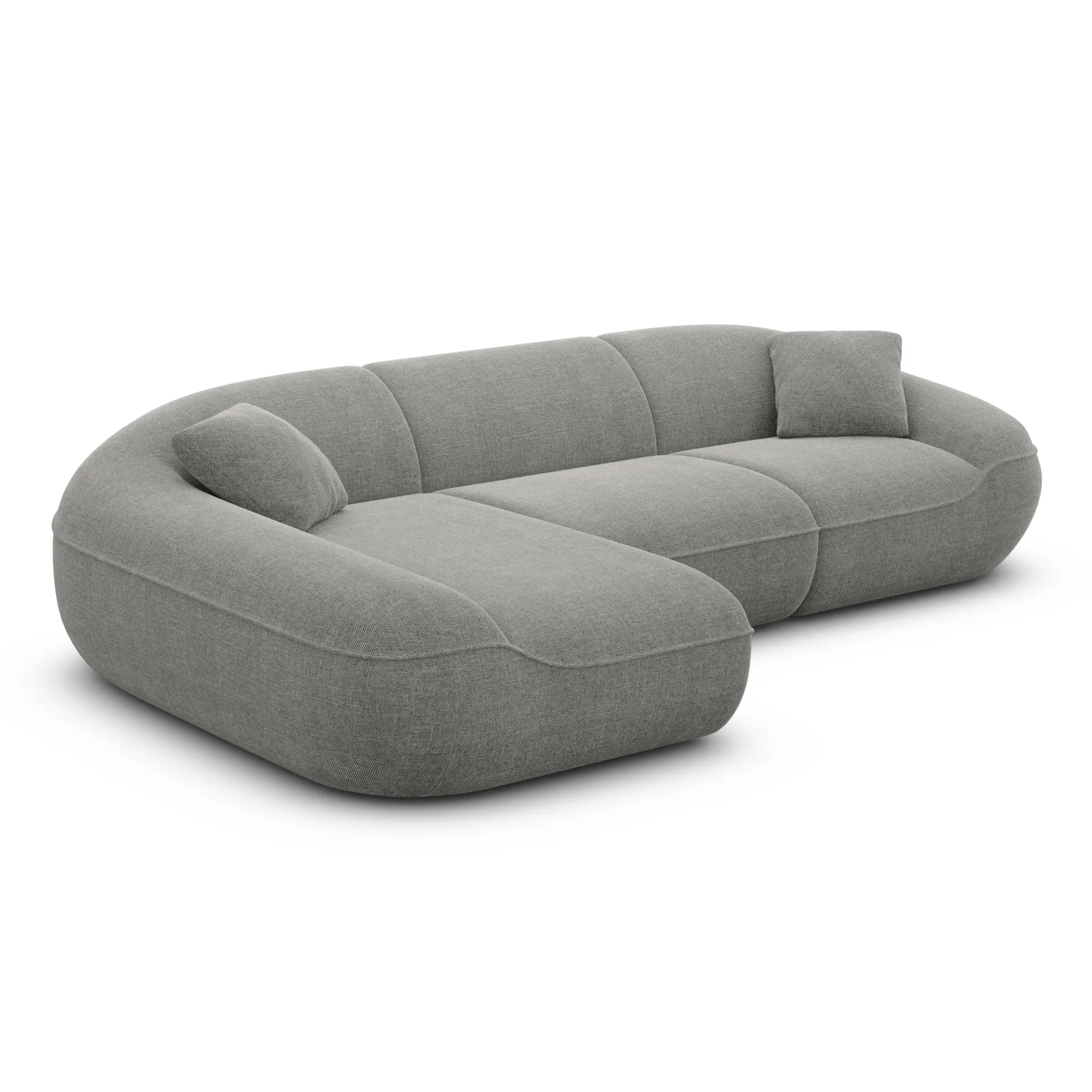 Strukturstoff L-Form Sofa Levina – Bild 33