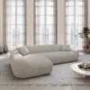 Strukturstoff L-Form Sofa Levina – Bild 20