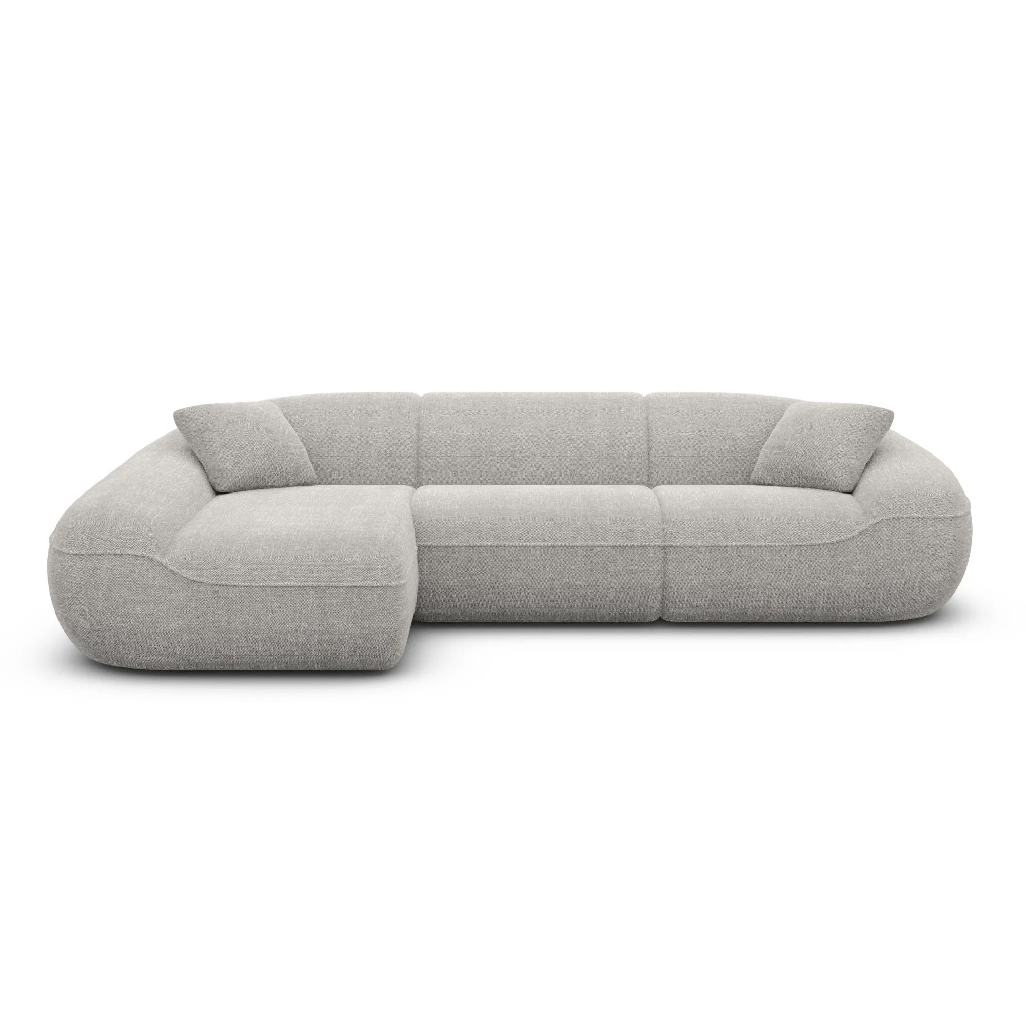 Strukturstoff L-Form Sofa Levina – Bild 37