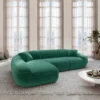 Samtstoff L-Form Sofa Levina – Bild 14