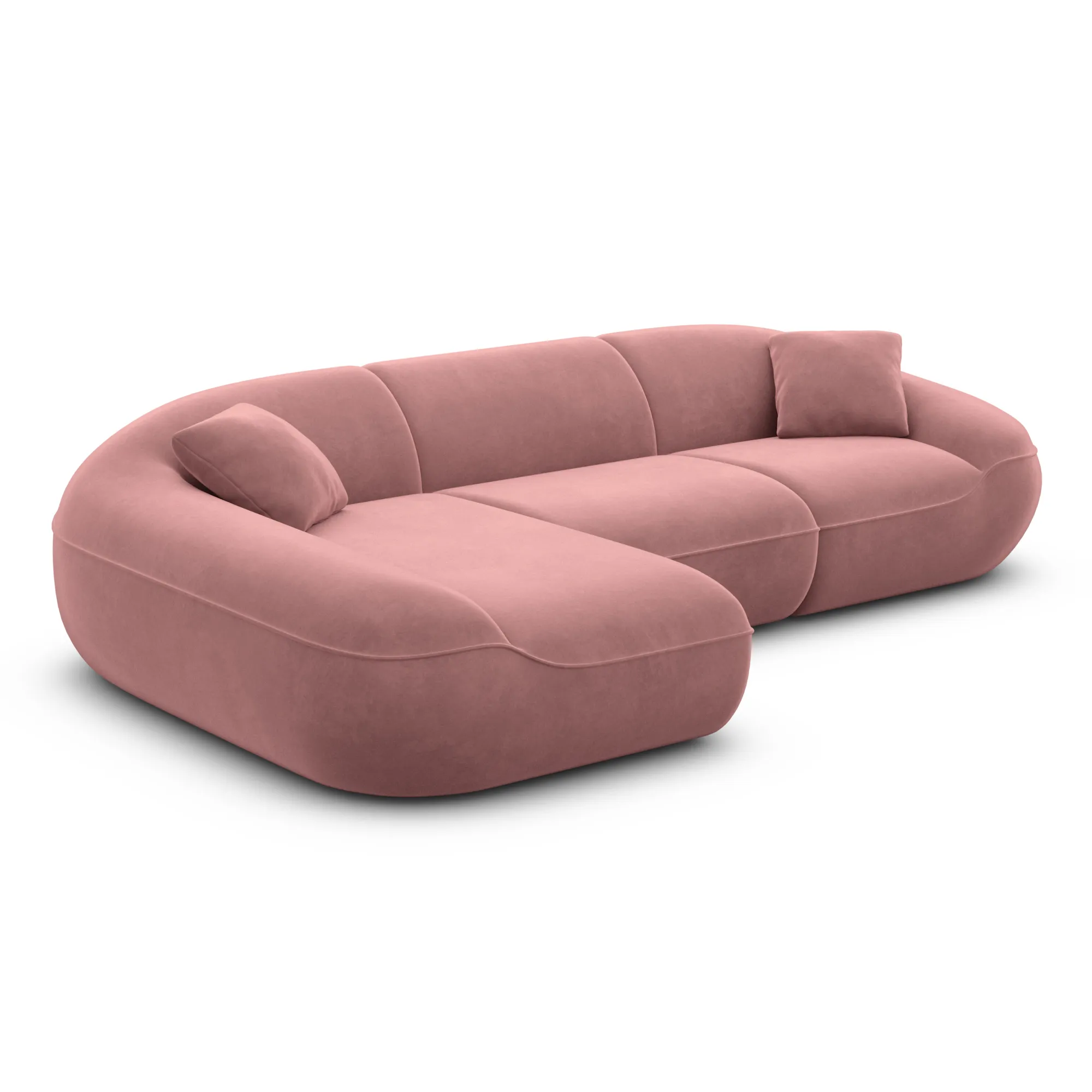 Samtstoff L-Form Sofa Levina – Bild 61
