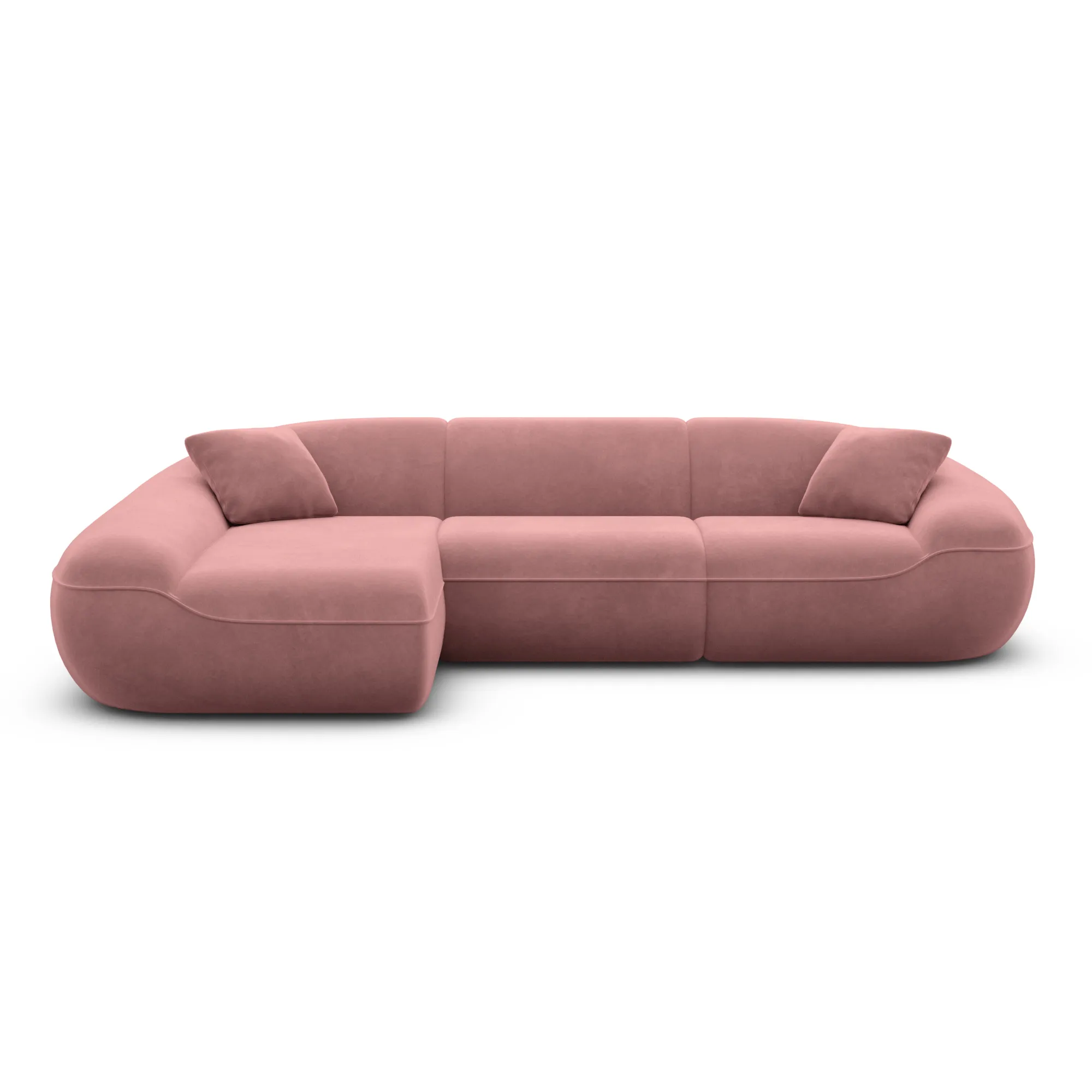 Samtstoff L-Form Sofa Levina – Bild 62