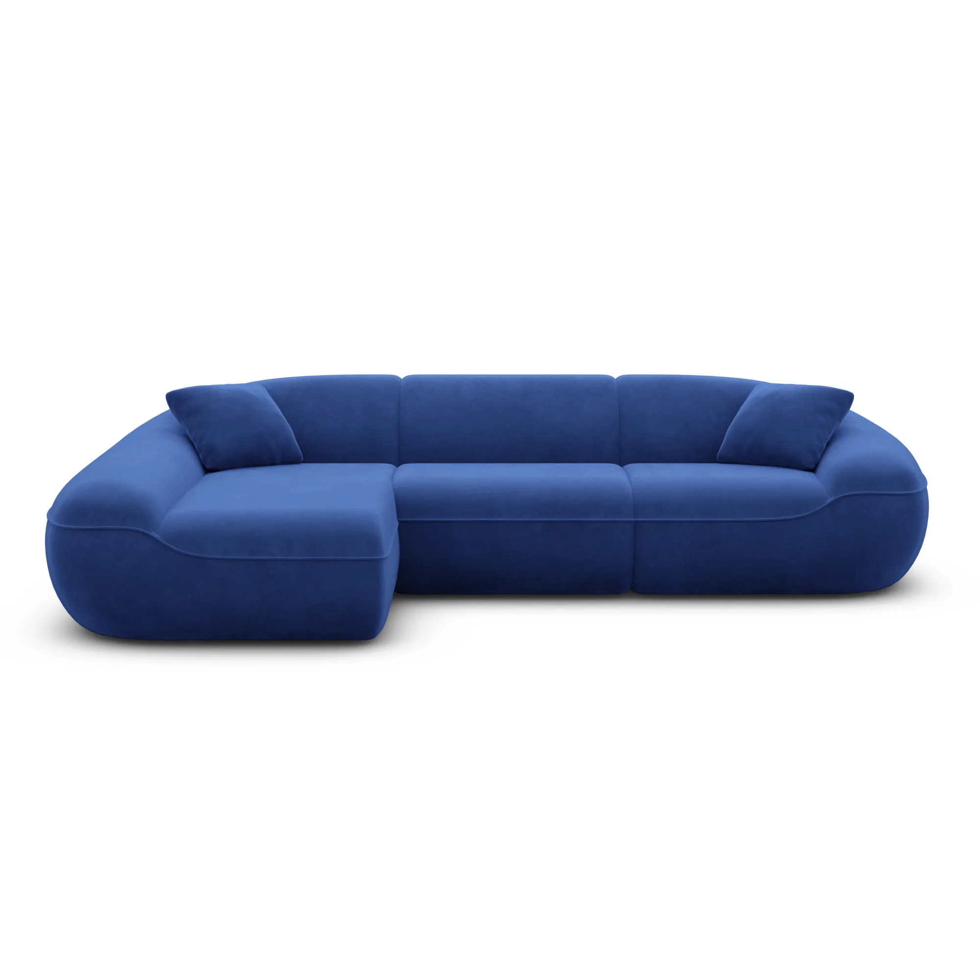Samtstoff L-Form Sofa Levina – Bild 65