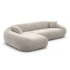 Samtstoff L-Form Sofa Levina – Bild 67