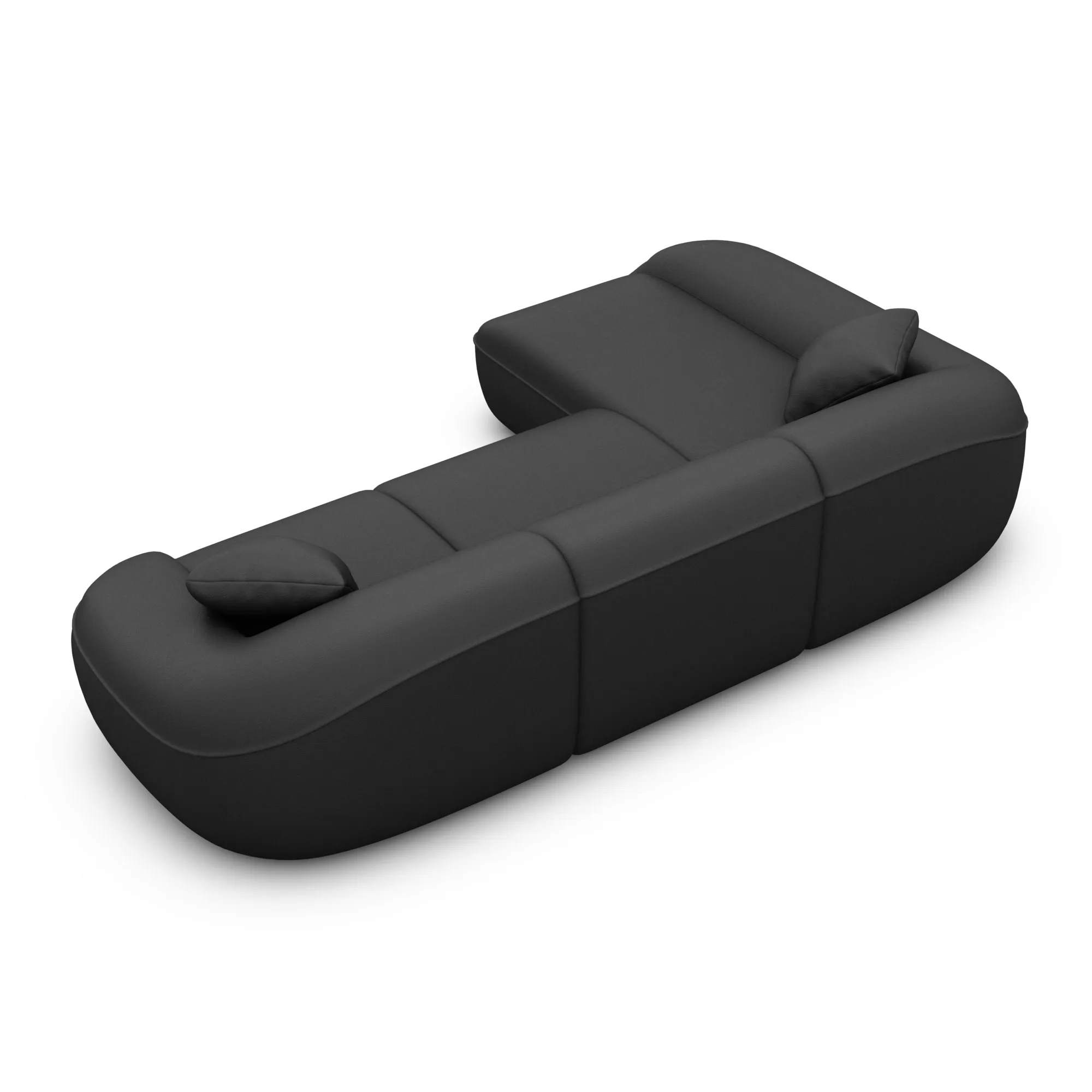 Kunstleder L-Form Sofa Levina – Bild 55